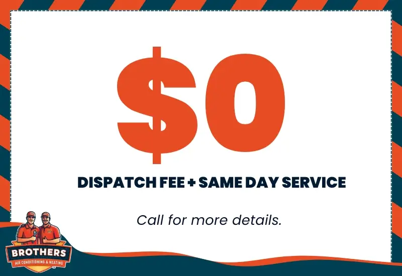 Free dispatch fee + same-day service